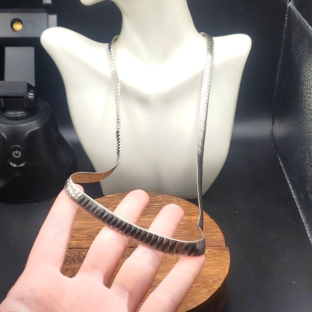 N3021 antique sleek buckle necklace high quality‎